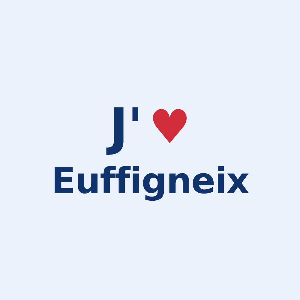 Sticker personnalisé Euffigneix — design J'aime Euffigneix