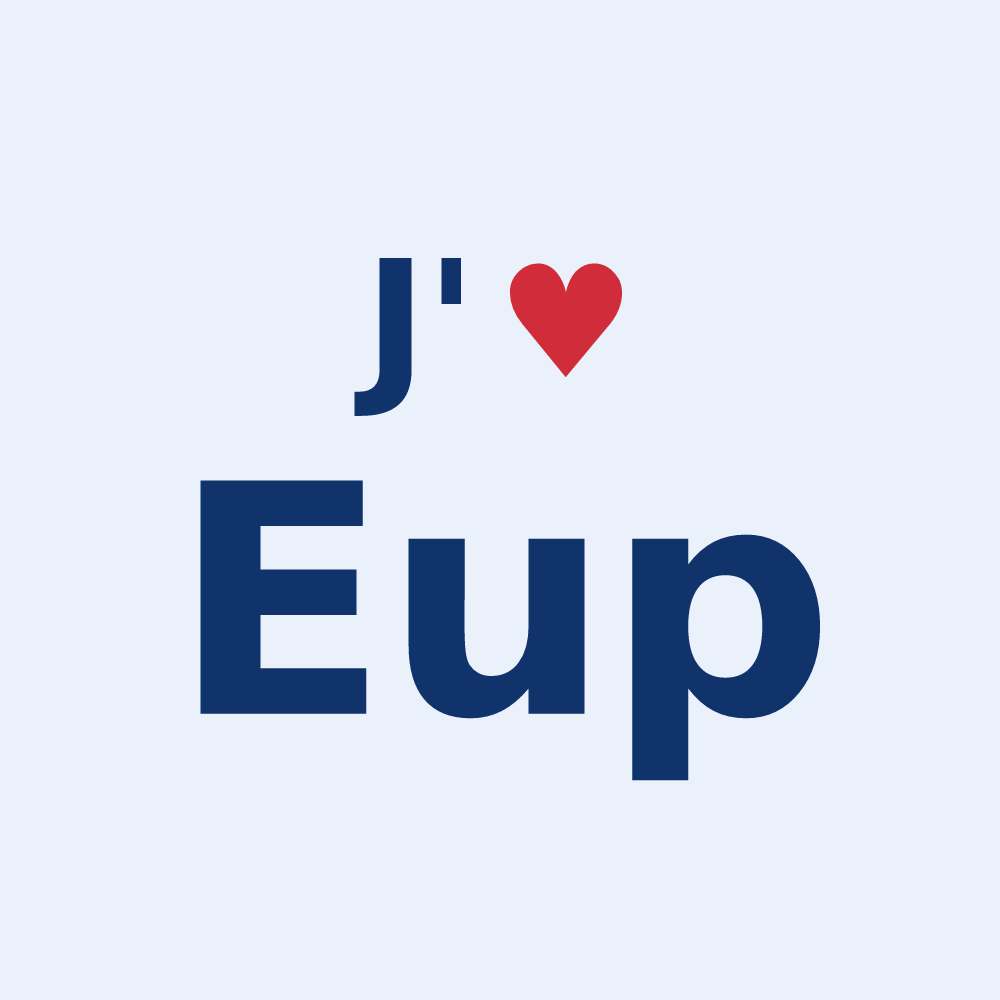Sticker personnalisé Eup — design J'aime Eup