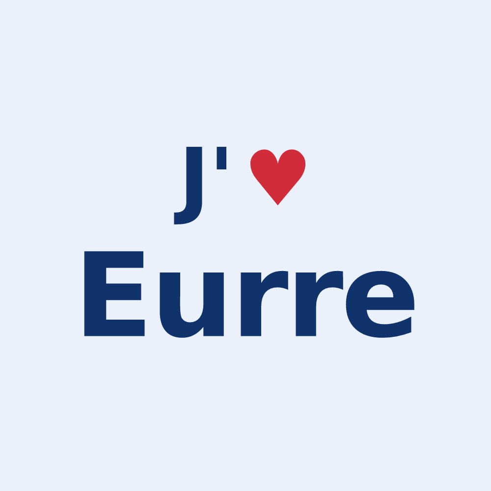Sticker personnalisé Eurre — design J'aime Eurre