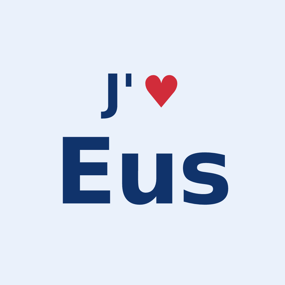Sticker personnalisé Eus — design J'aime Eus