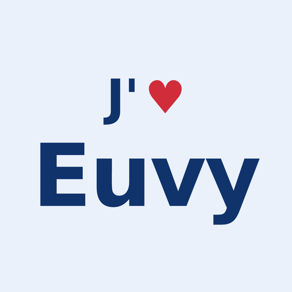Sticker personnalisé Euvy — design J'aime Euvy