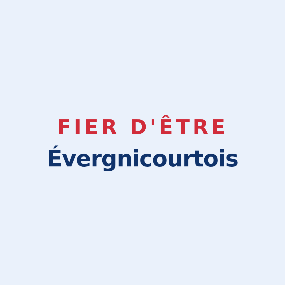 Sticker « Fier d'être Évergnicourtois » — design pour Évergnicourt