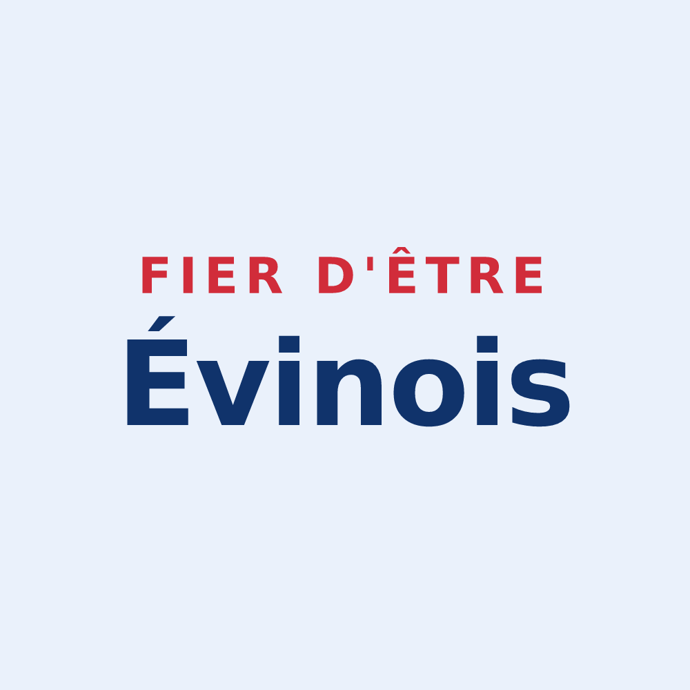 Sticker « Fier d'être Évinois » — design pour Évin-Malmaison