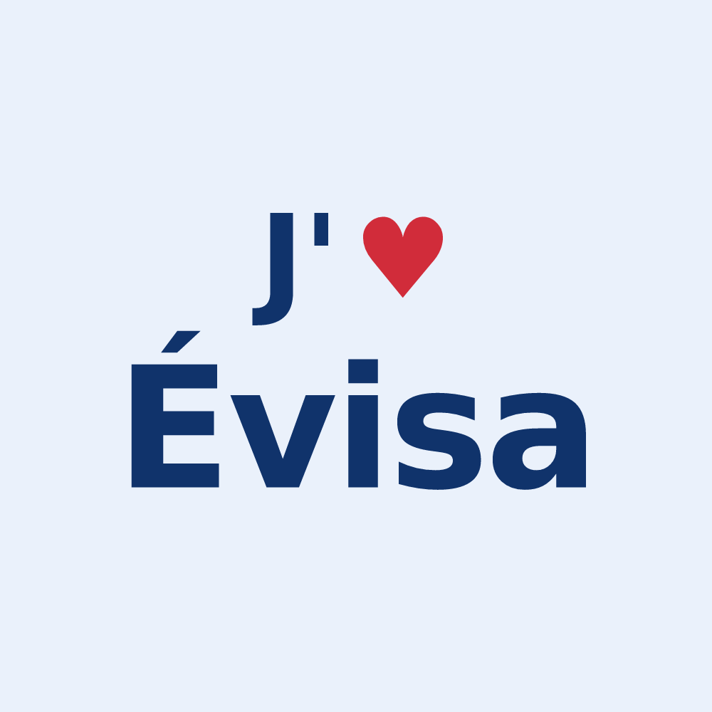 Sticker personnalisé Évisa — design « J'aime Évisa » imprimé sur le sticker