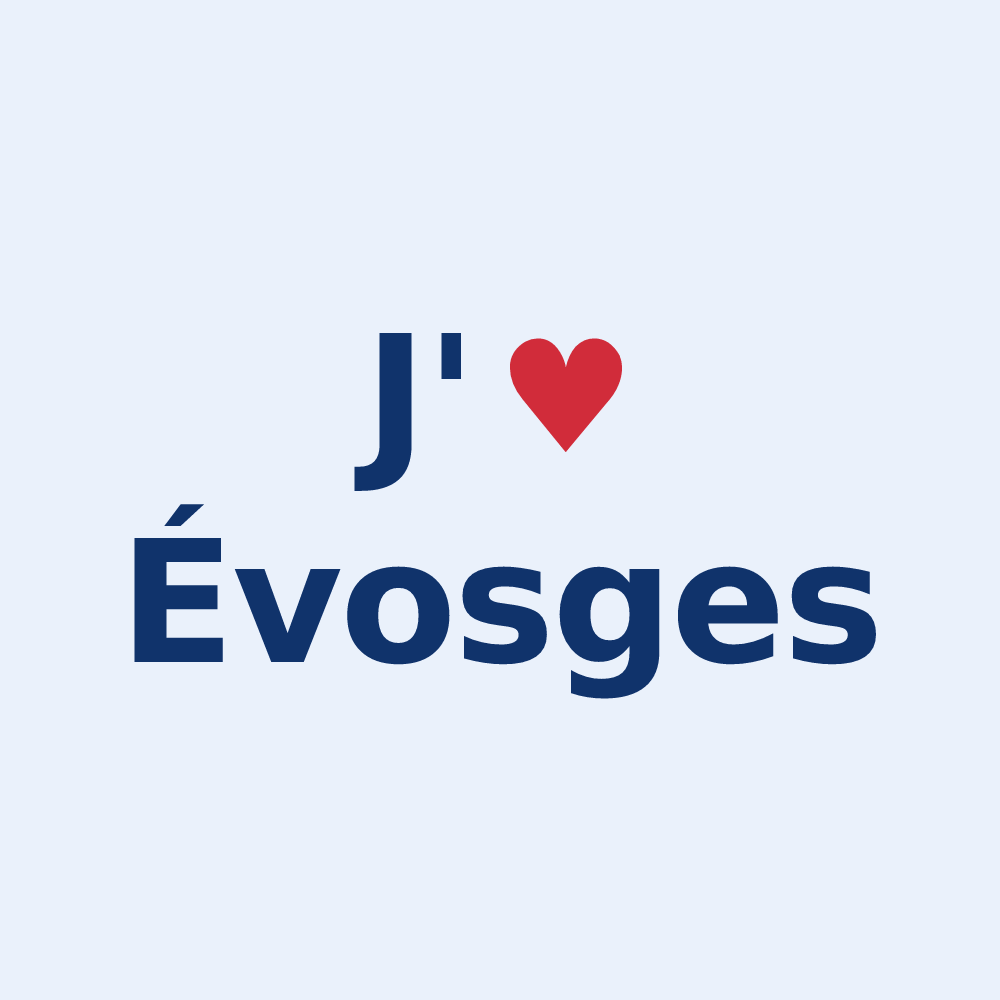 Sticker personnalisé Évosges — design J'aime Évosges