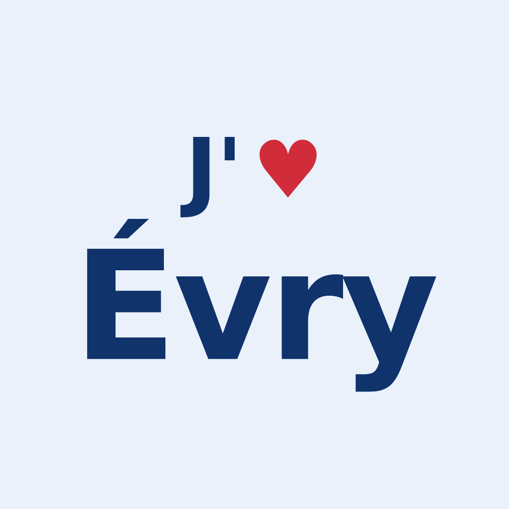 Sticker personnalisé Évry — design J'aime Évry