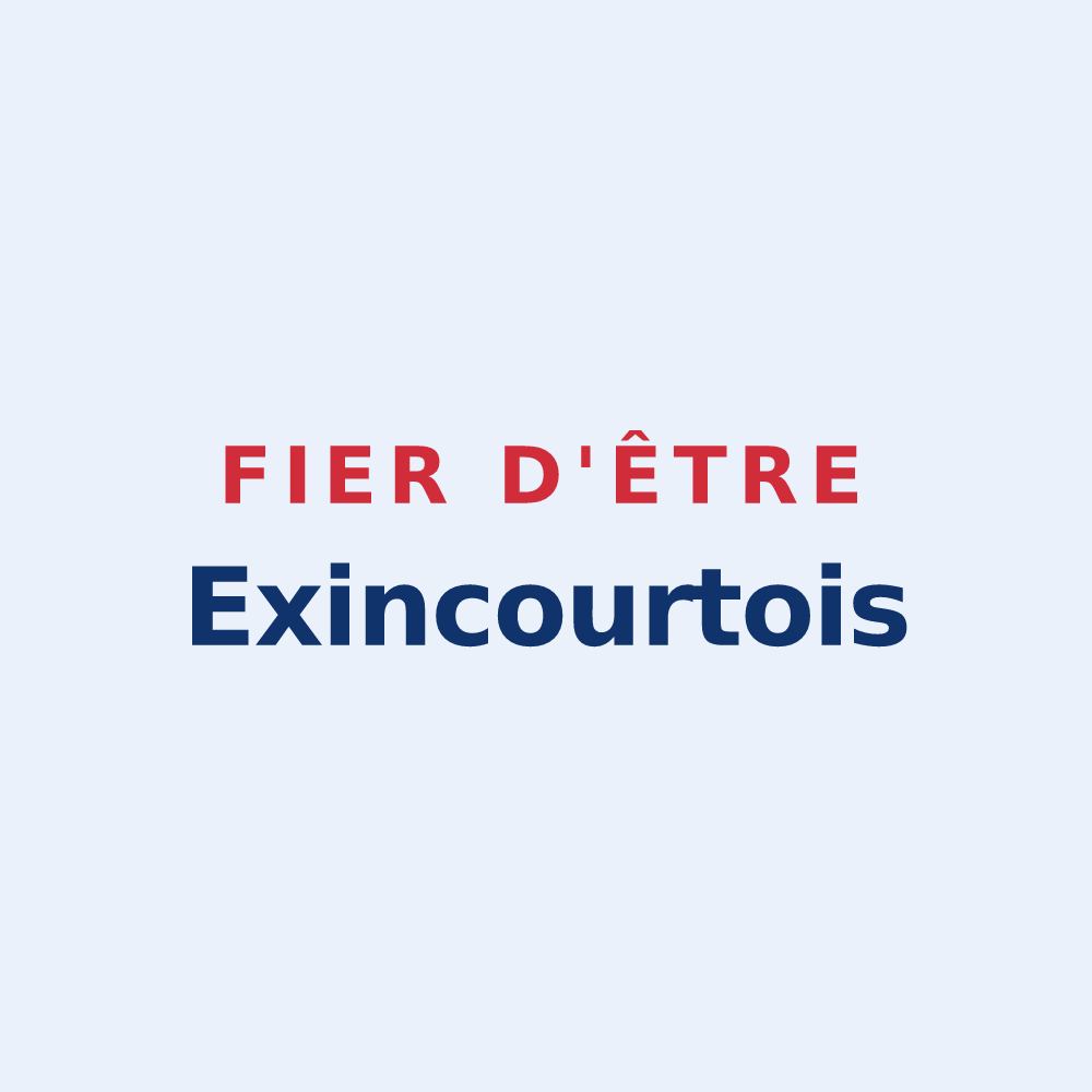 Sticker « Fier d'être Exincourtois » — design pour Exincourt
