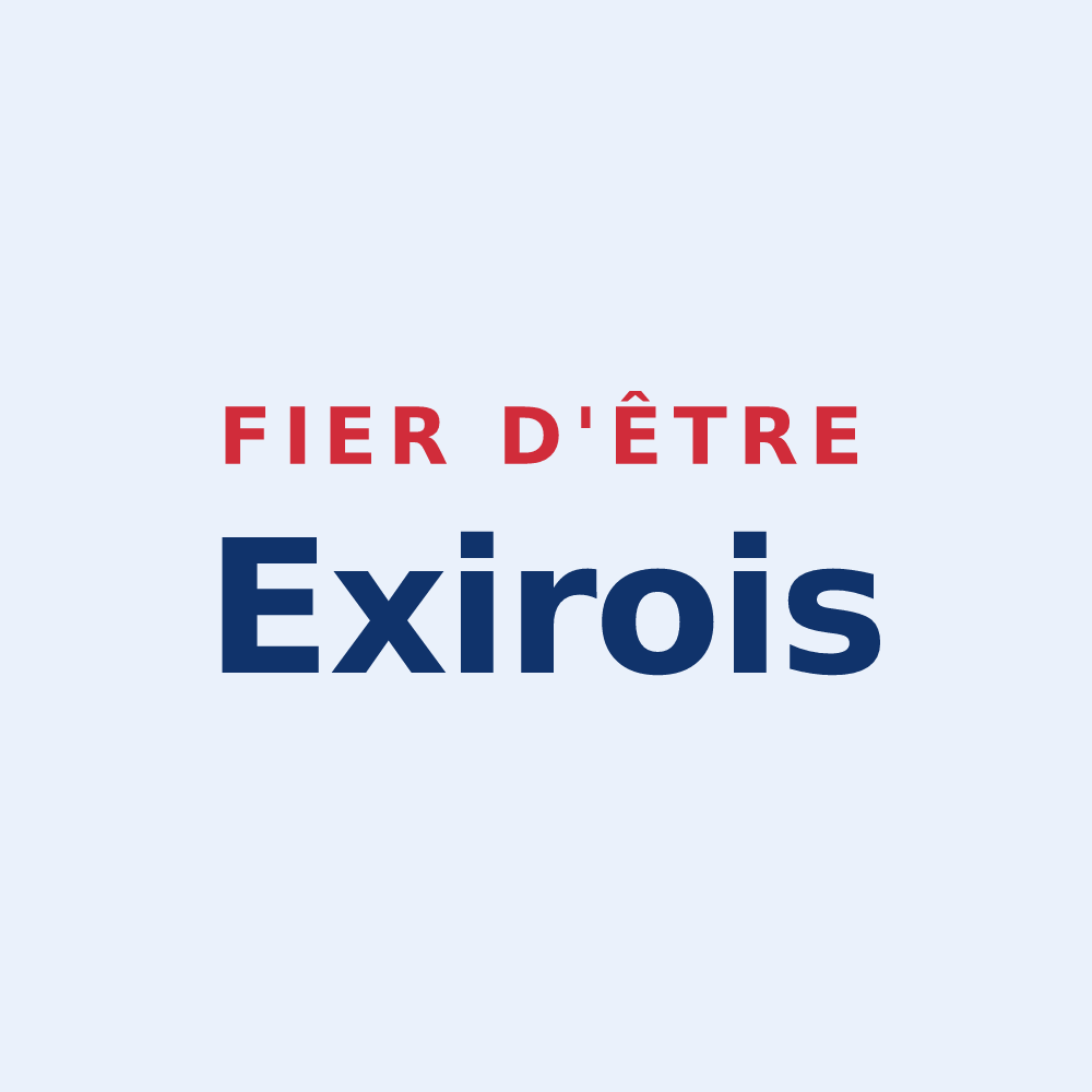 Sticker « Fier d'être Exirois » — design pour Exireuil