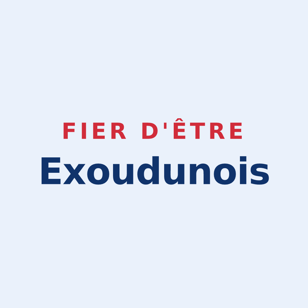Sticker « Fier d'être Exoudunois » — design pour Exoudun