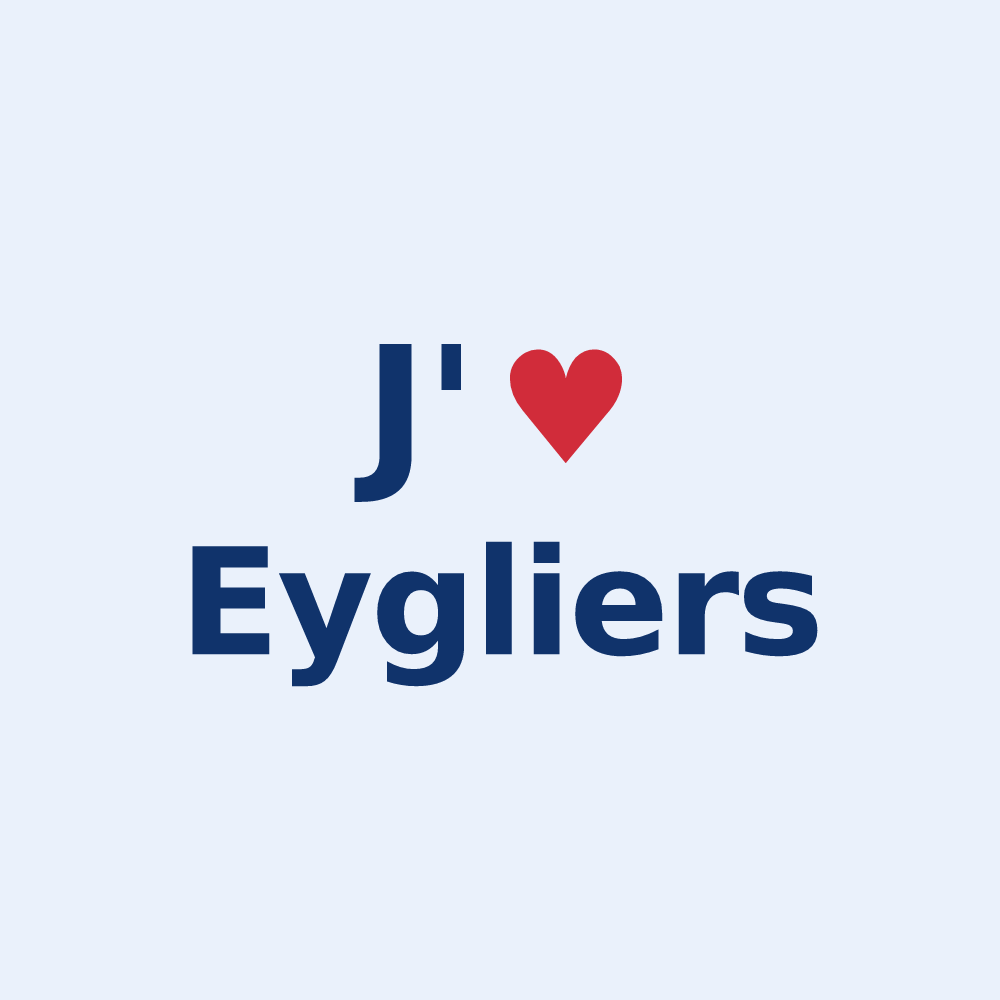 Sticker personnalisé Eygliers — design J'aime Eygliers