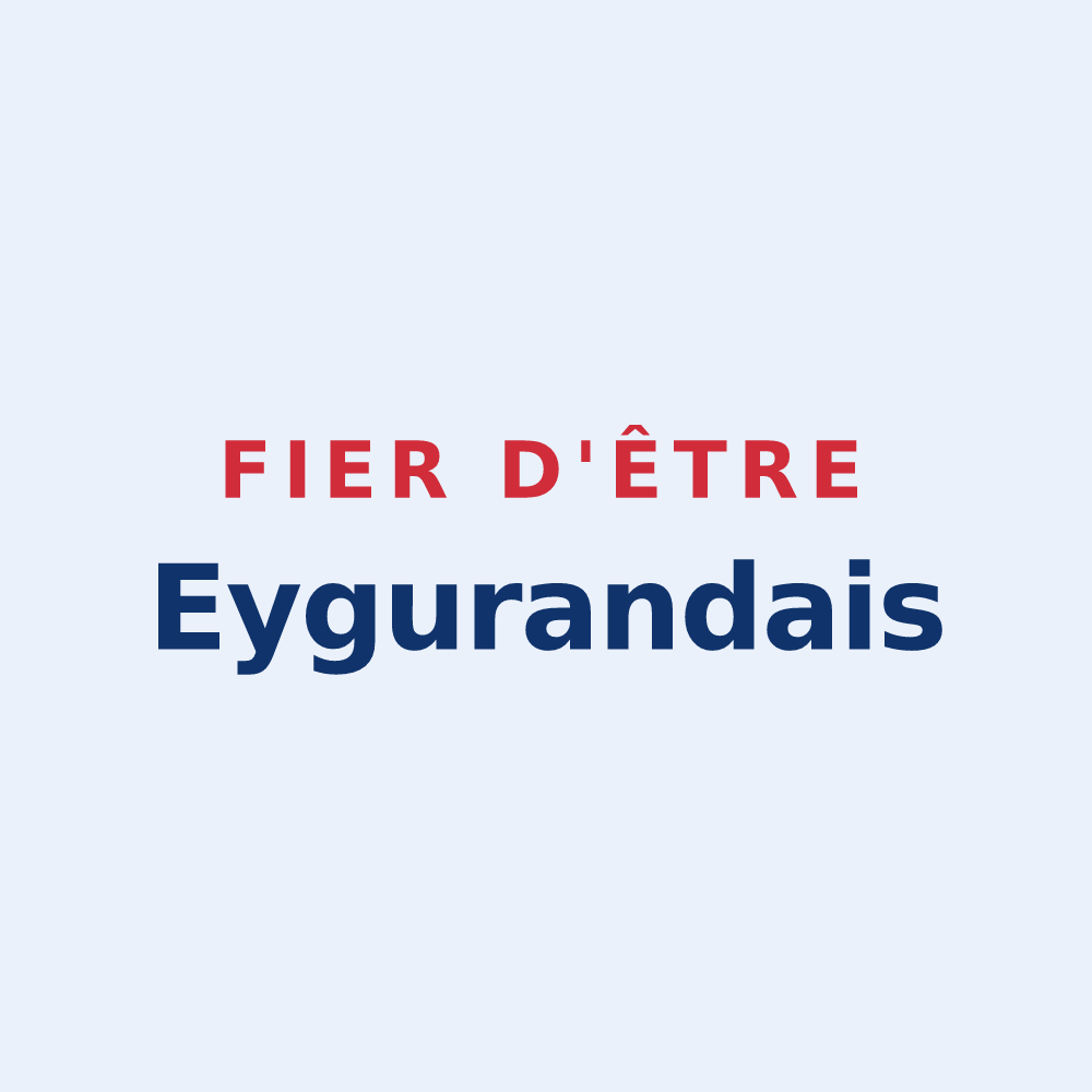 Sticker « Fier d'être Eygurandais » — design pour Eygurande-et-Gardedeuil
