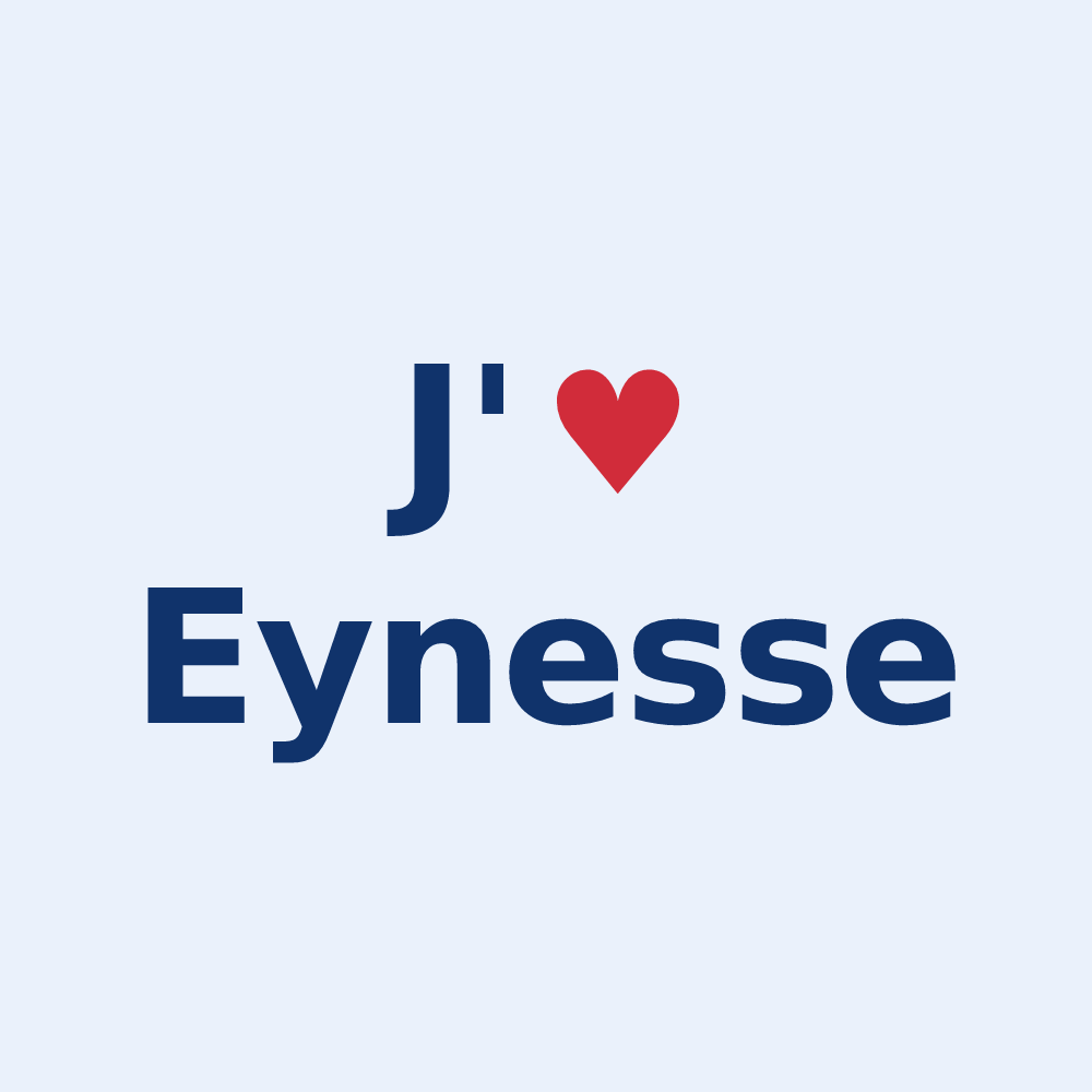 Sticker personnalisé Eynesse — design J'aime Eynesse