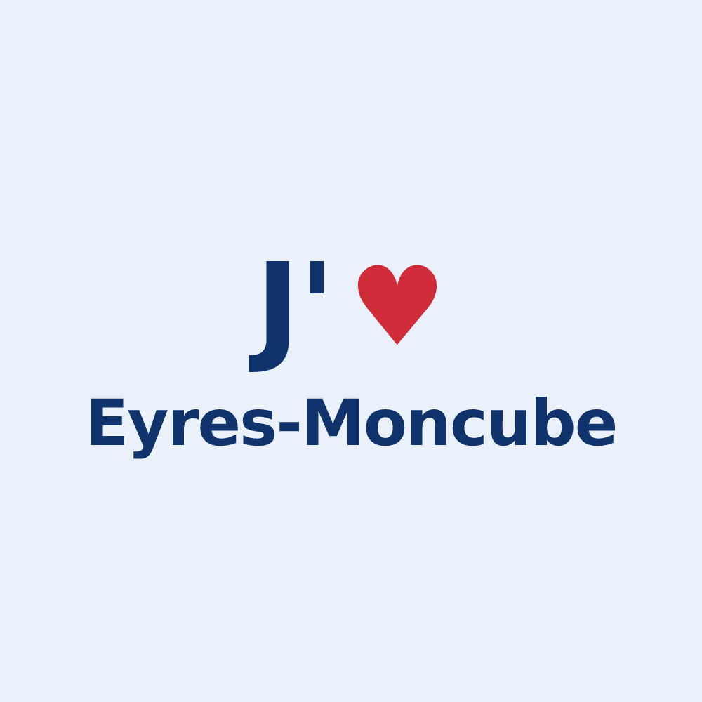 Sticker personnalisé Eyres-Moncube — design J'aime Eyres-Moncube