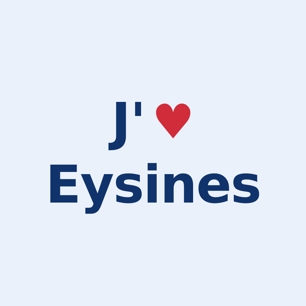 Sticker personnalisé Eysines — design J'aime Eysines