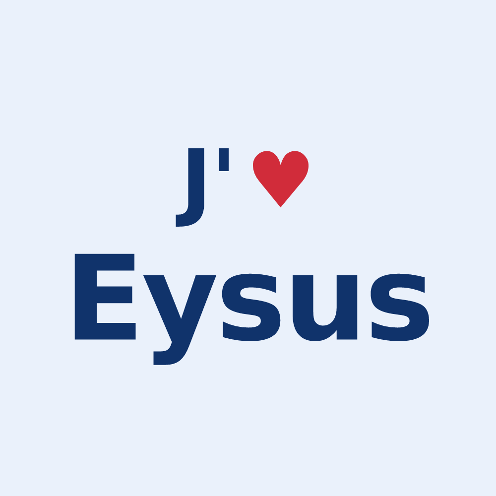 Sticker personnalisé Eysus — design J'aime Eysus