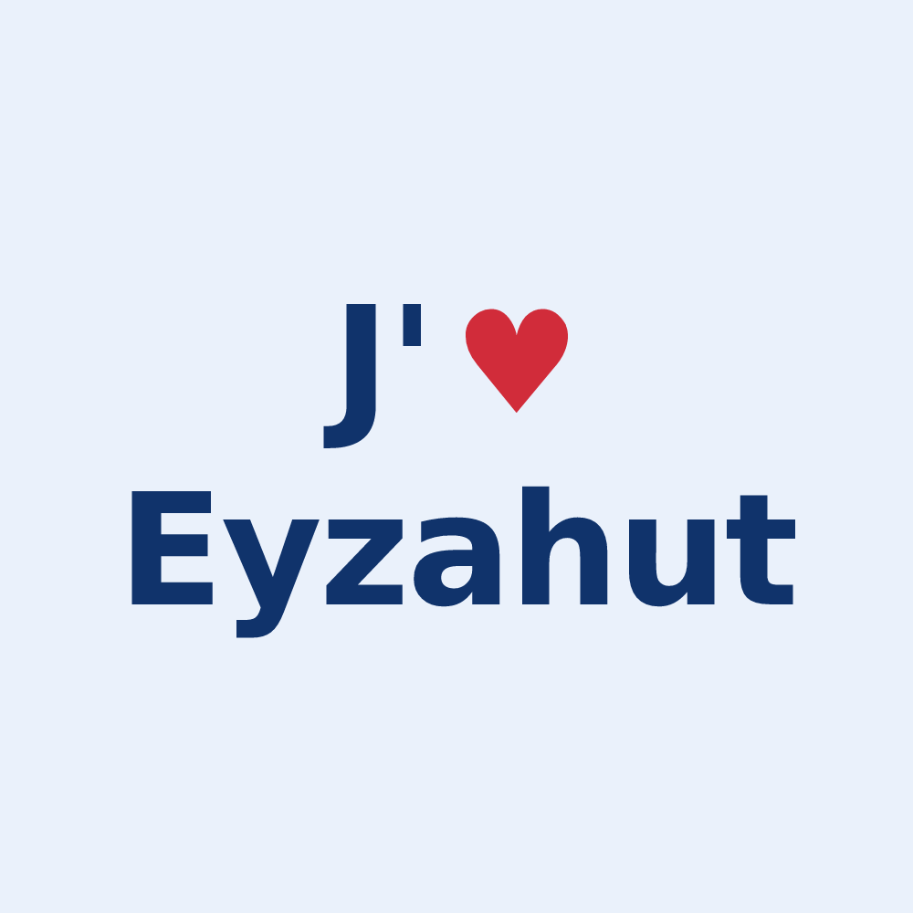 Sticker personnalisé Eyzahut — design J'aime Eyzahut