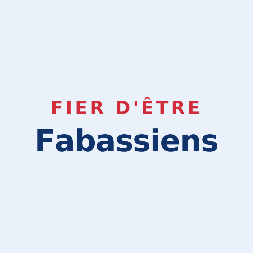 Sticker « Fier d'être Fabassiens » — design pour Fabas