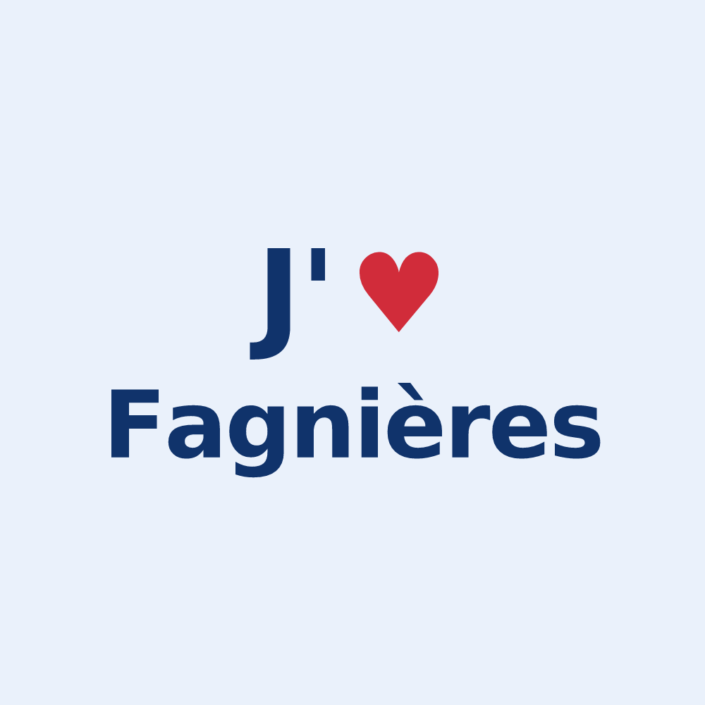 Sticker personnalisé Fagnières — design J'aime Fagnières
