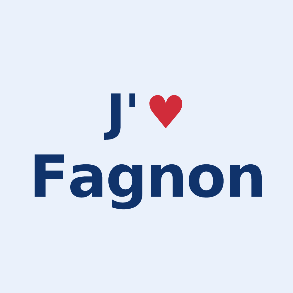 Sticker personnalisé Fagnon — design J'aime Fagnon
