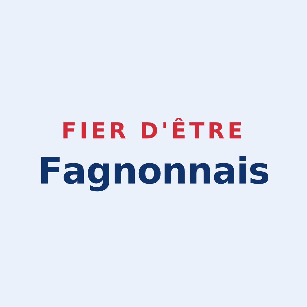 Sticker « Fier d'être Fagnonnais » — design pour Fagnon