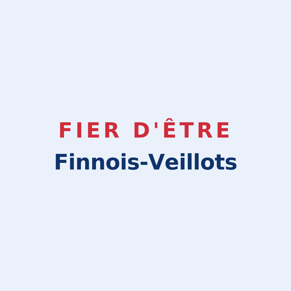 Sticker « Fier d'être Finnois-Veillots » — design pour Fains-Véel
