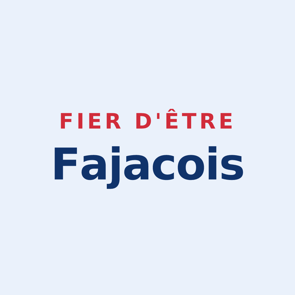 Sticker « Fier d'être Fajacois » — design pour Fajac-la-Relenque