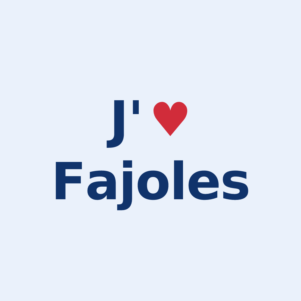 Sticker personnalisé Fajoles — design J'aime Fajoles