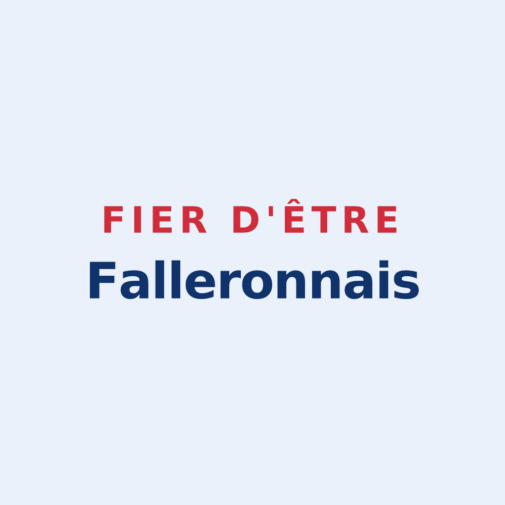 Sticker « Fier d'être Falleronnais » — design pour Falleron
