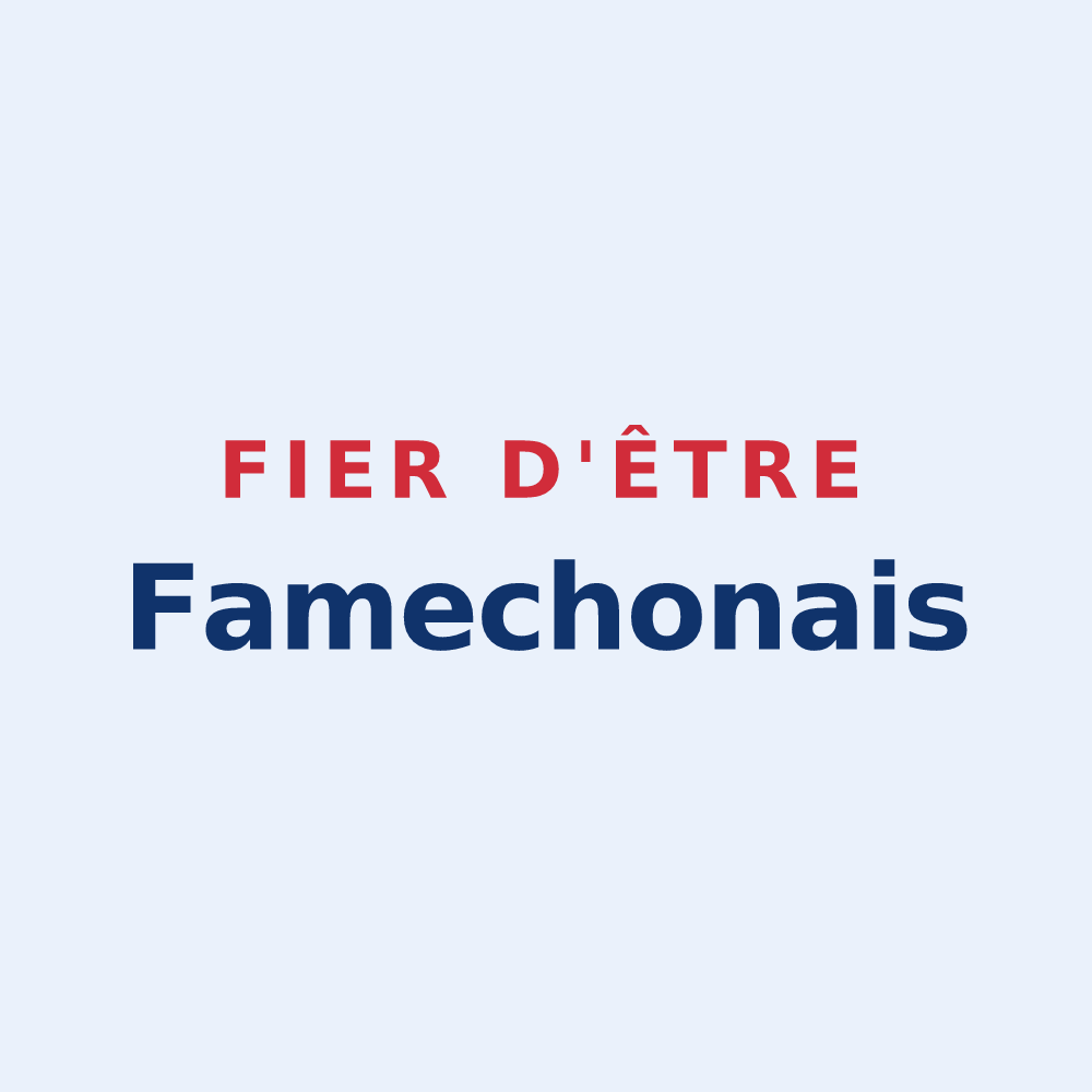 Sticker « Fier d'être Famechonais » — design pour Famechon
