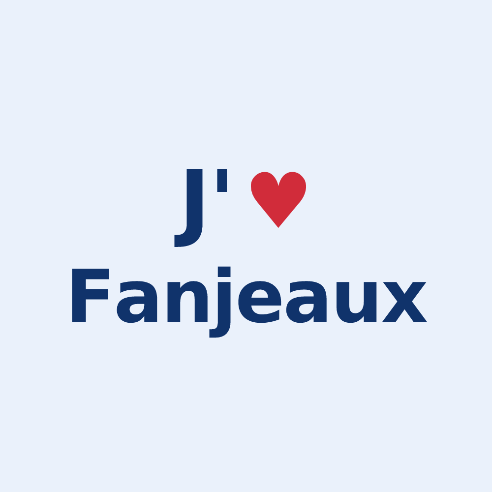 Sticker personnalisé Fanjeaux — design J'aime Fanjeaux