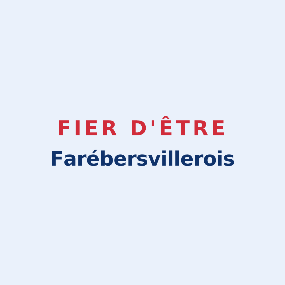 Sticker « Fier d'être Farébersvillerois » — design pour Farébersviller