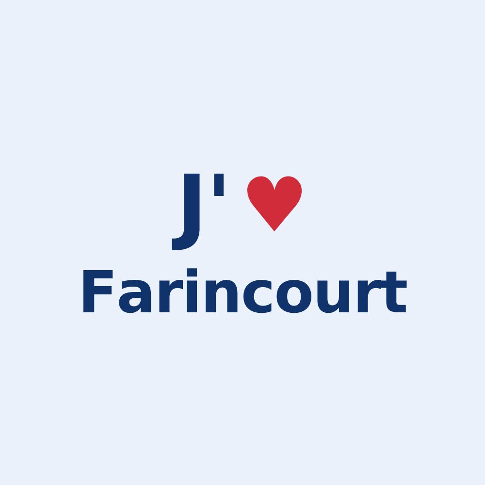 Sticker personnalisé Farincourt — design J'aime Farincourt