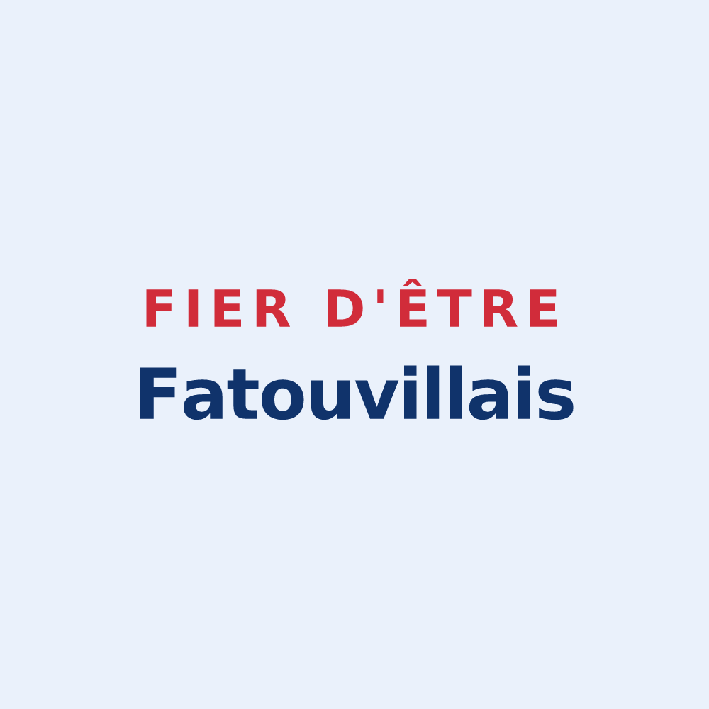Sticker « Fier d'être Fatouvillais » — design pour Fatouville-Grestain