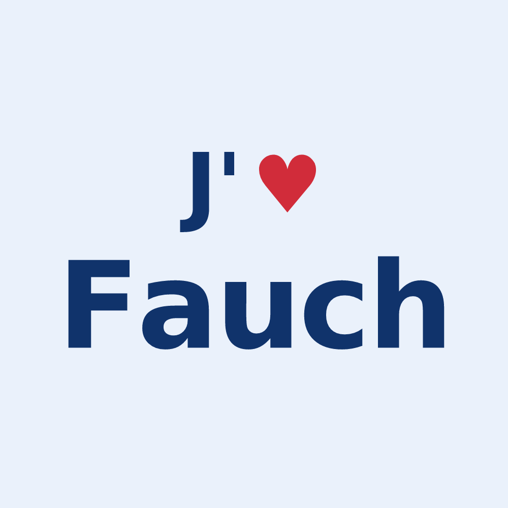 Sticker personnalisé Fauch — design J'aime Fauch