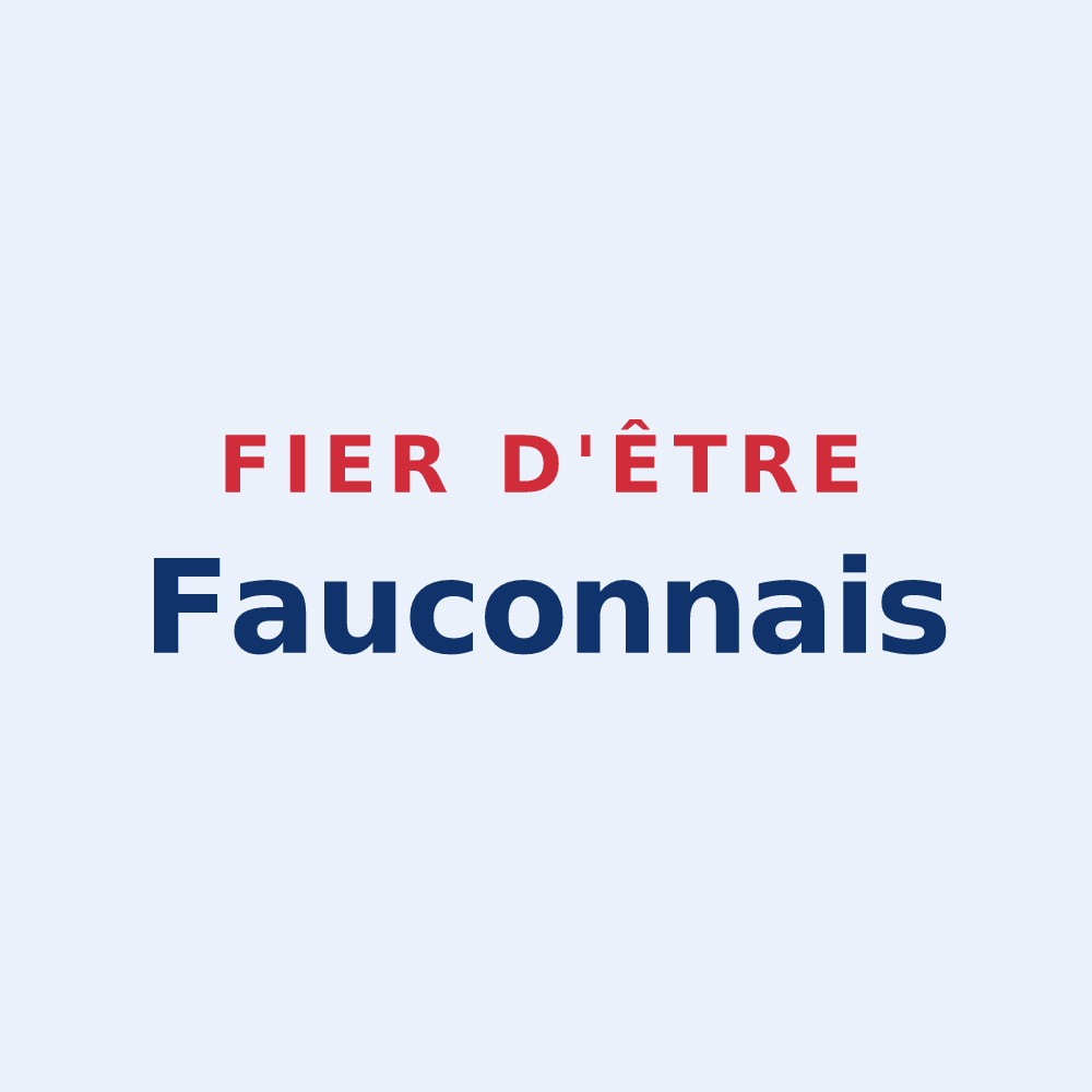 Sticker « Fier d'être Fauconnais » — design pour Faucon-de-Barcelonnette