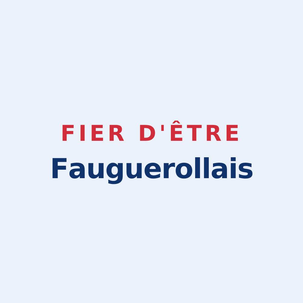 Sticker « Fier d'être Fauguerollais » — design pour Fauguerolles