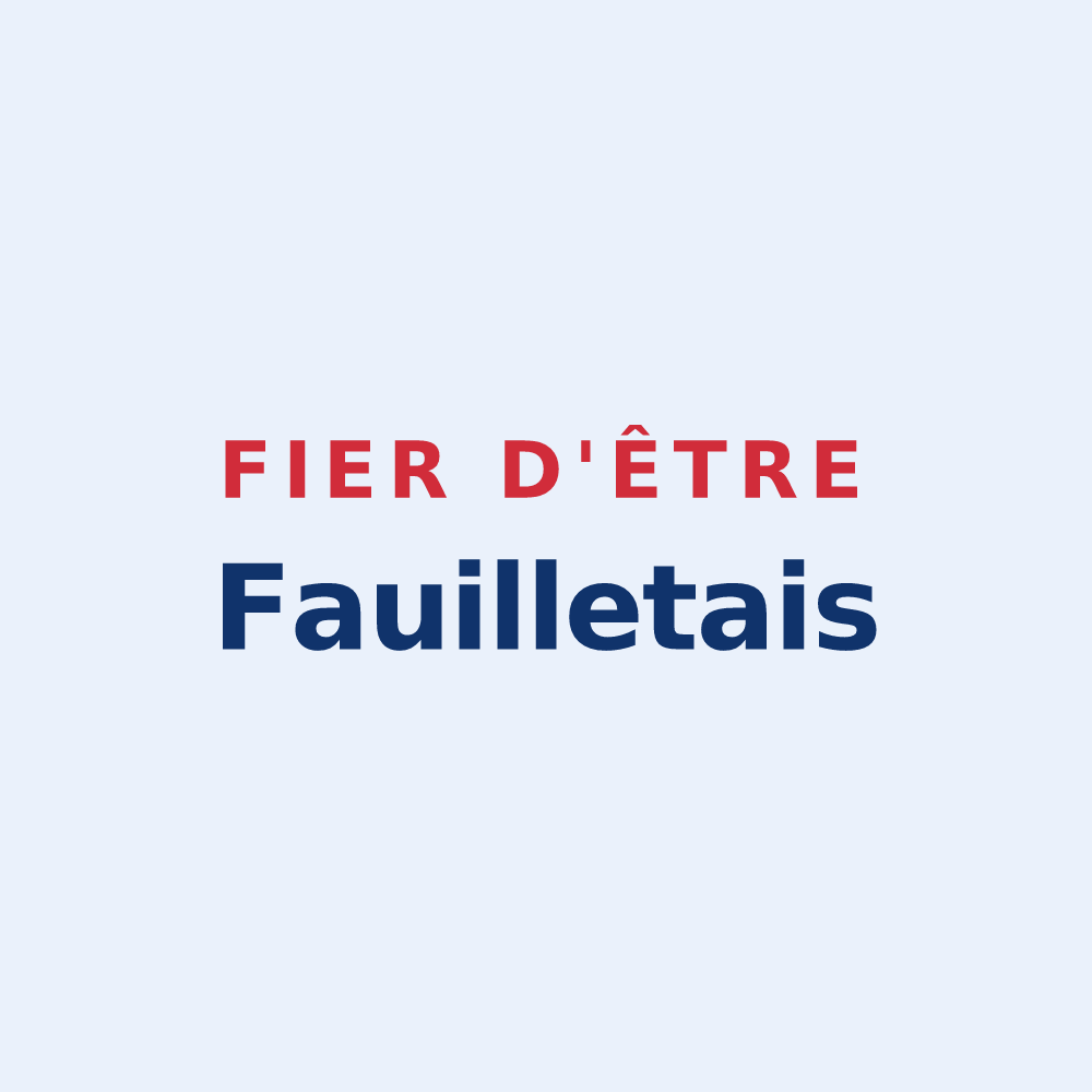 Sticker « Fier d'être Fauilletais » — design pour Fauillet