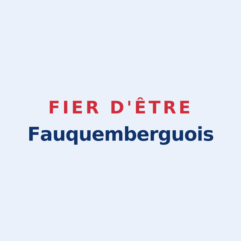 Sticker « Fier d'être Fauquemberguois » — design pour Fauquembergues