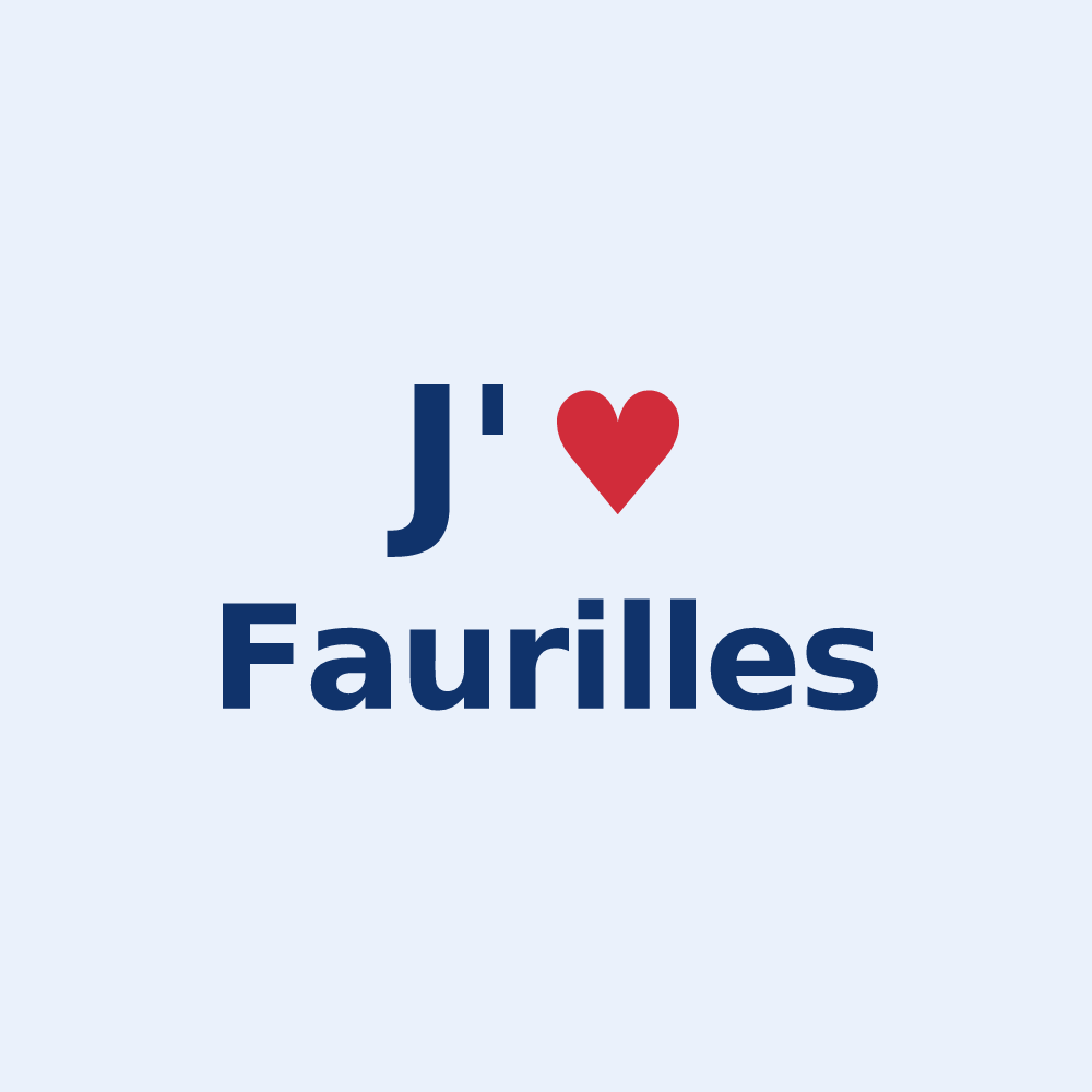 Sticker personnalisé Faurilles — design J'aime Faurilles