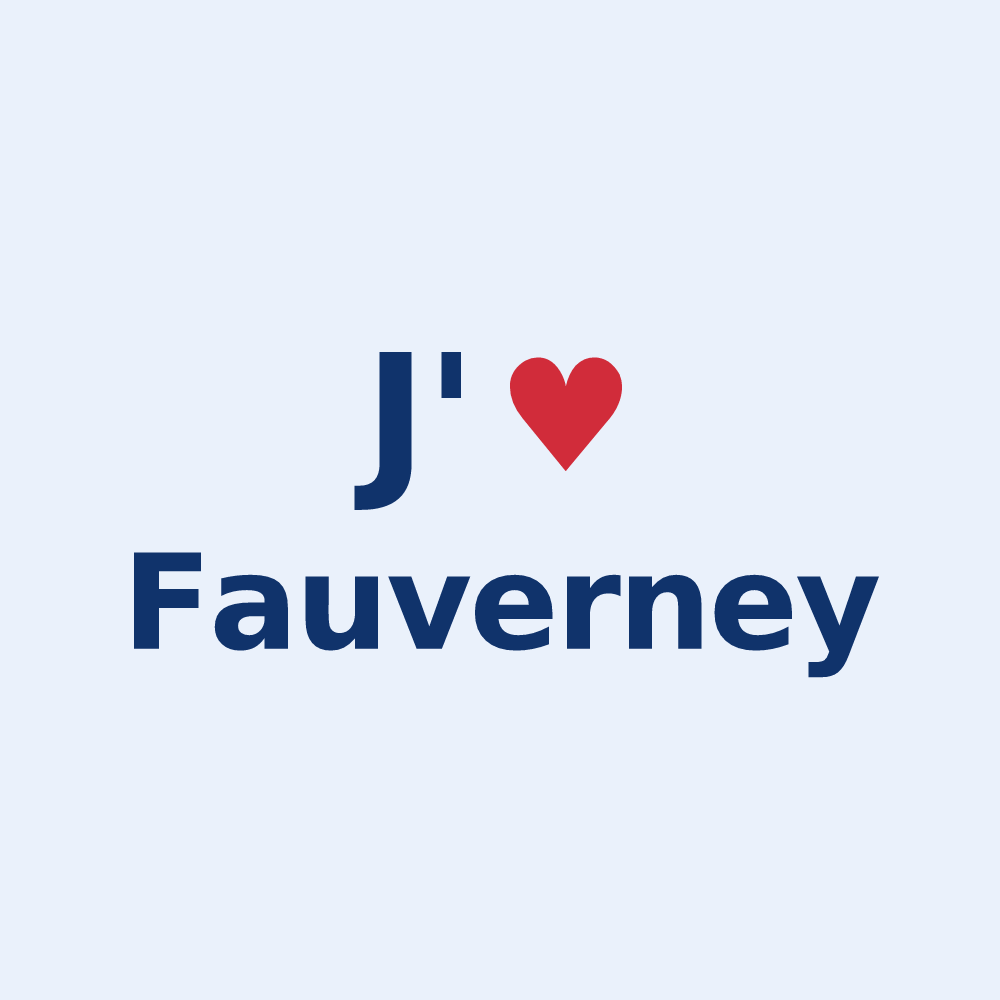 Sticker personnalisé Fauverney — design J'aime Fauverney