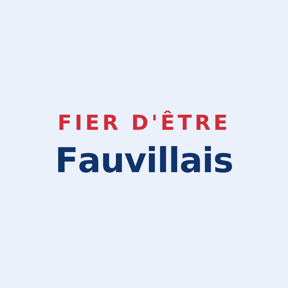 Sticker « Fier d'être Fauvillais » — design pour Fauville