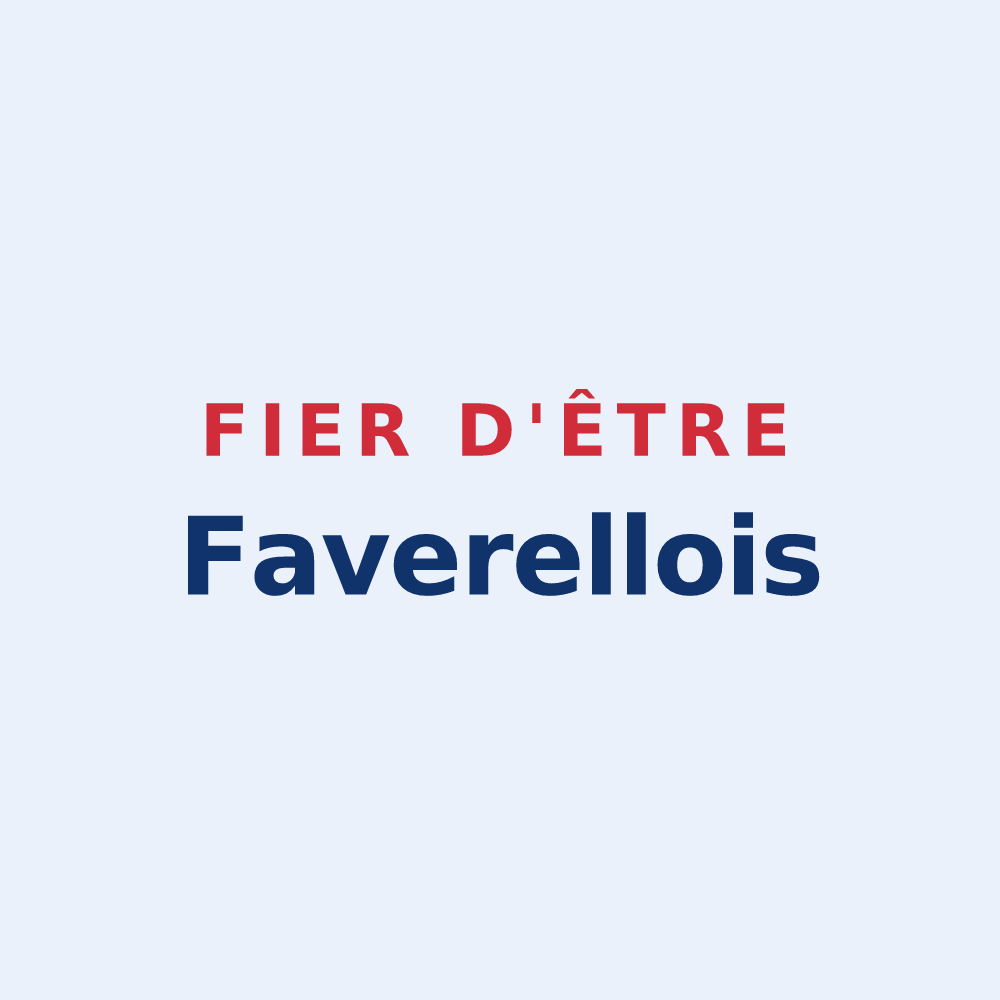 Sticker « Fier d'être Faverellois » — design pour Faverelles