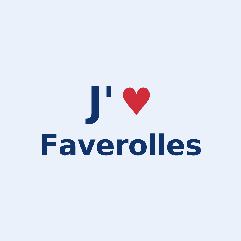 Sticker personnalisé Faverolles — design J'aime Faverolles