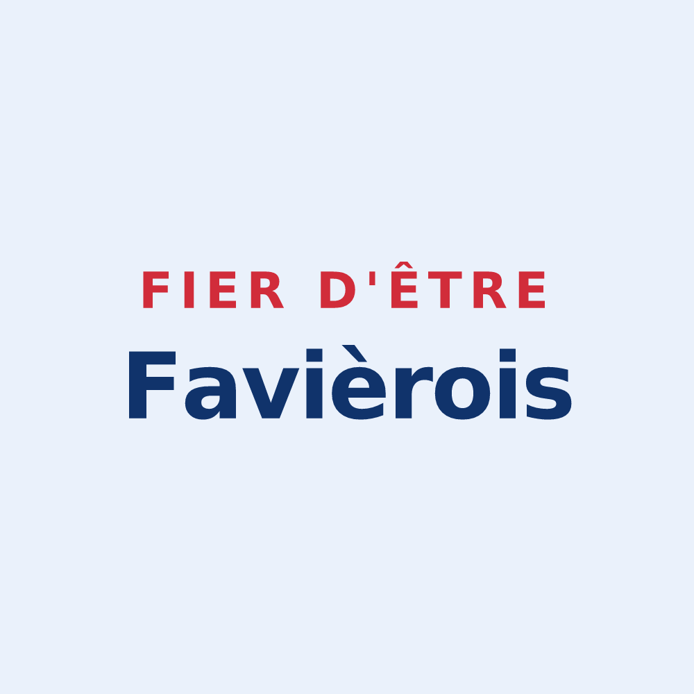 Sticker « Fier d'être Favièrois » — design pour Favières