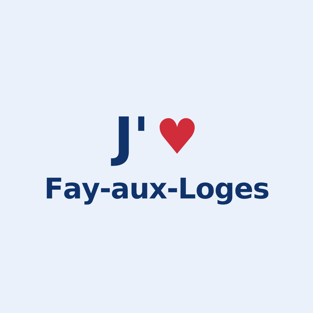 Sticker personnalisé Fay-aux-Loges — design J'aime Fay-aux-Loges