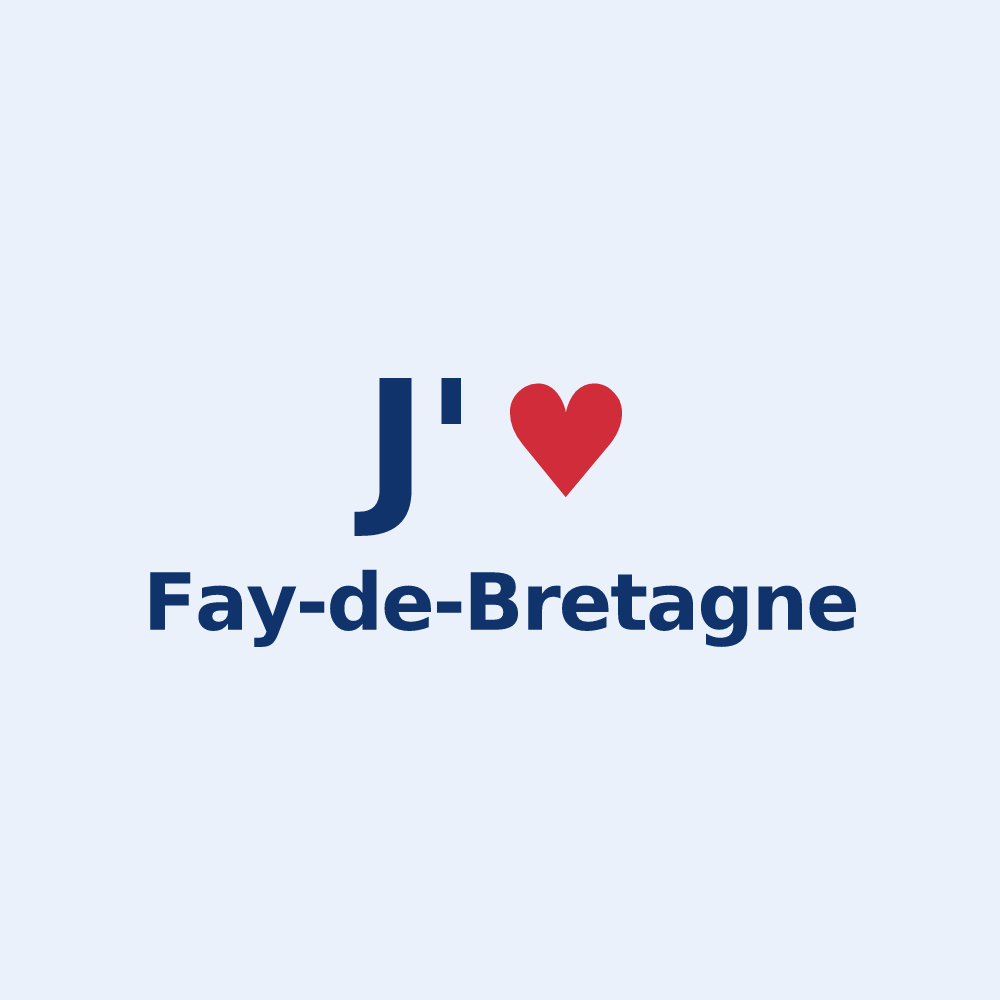 Sticker personnalisé Fay-de-Bretagne — design J'aime Fay-de-Bretagne