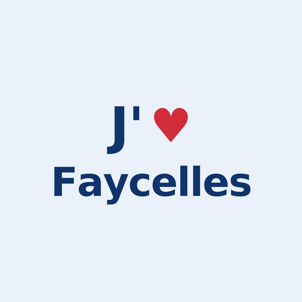 Sticker personnalisé Faycelles — design J'aime Faycelles