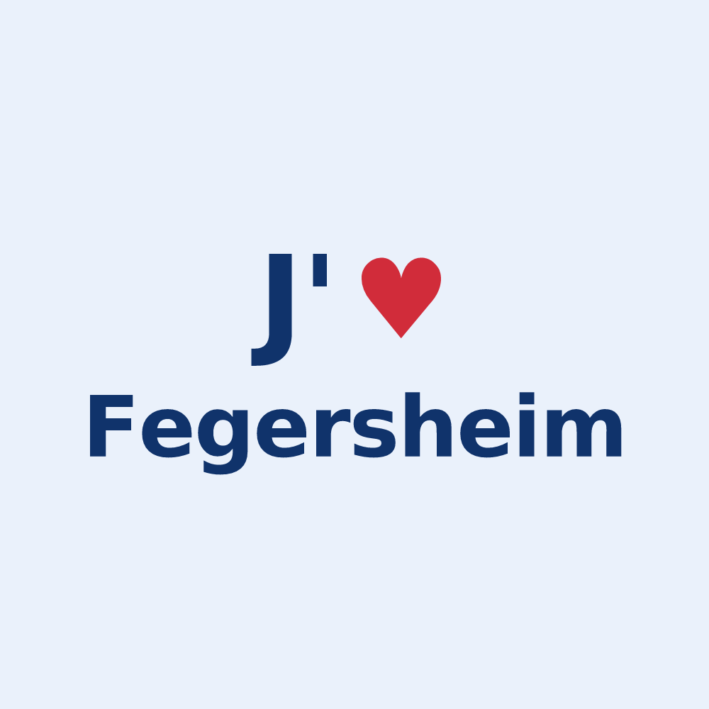 Sticker personnalisé Fegersheim — design J'aime Fegersheim