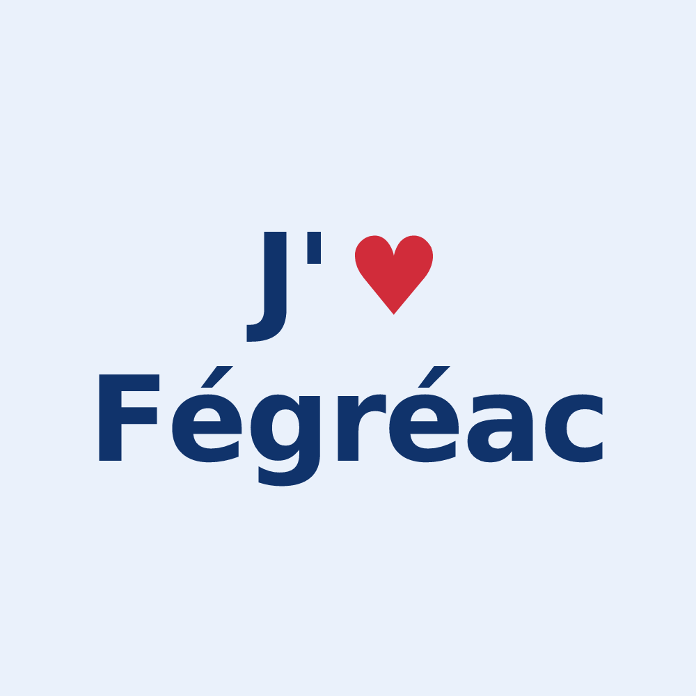 Sticker personnalisé Fégréac — design J'aime Fégréac