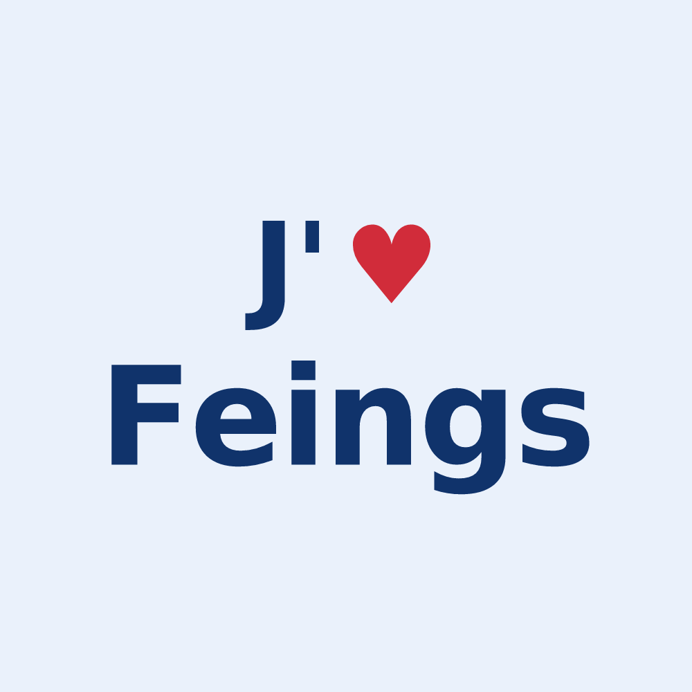 Sticker personnalisé Feings — design J'aime Feings